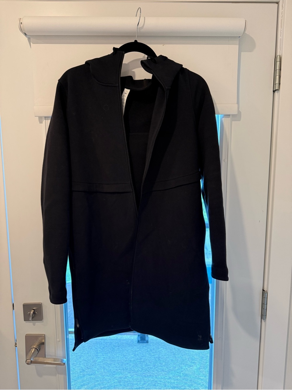 lululemon athletica Black Hooded Trench Coat